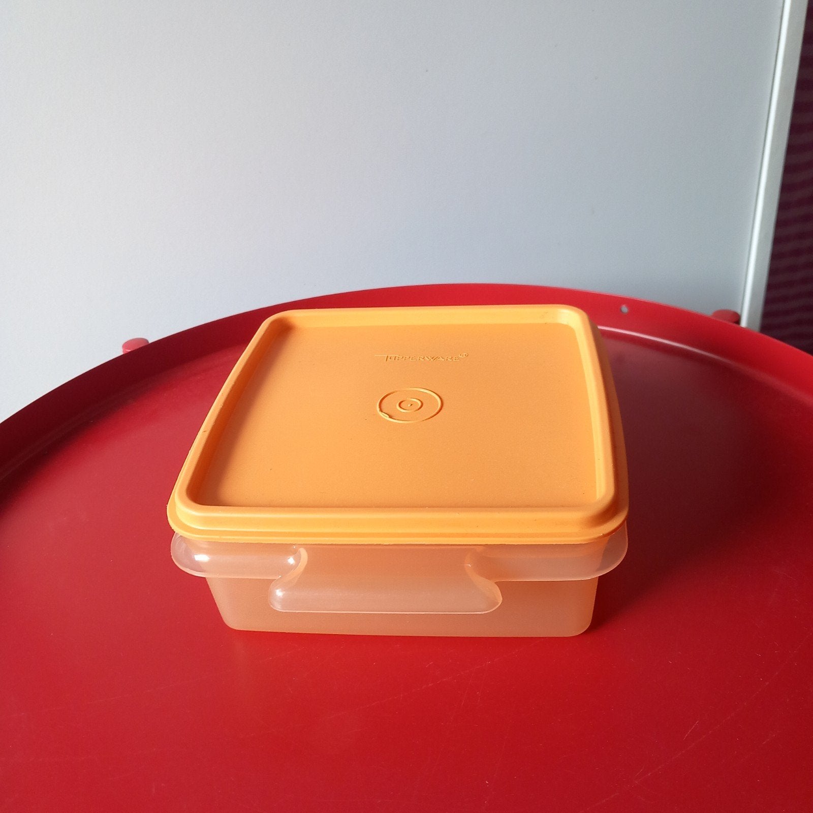 Tupperware bewaardoos oranje, 900 ml, Oranje, Ophalen of Verzenden, Zo goed als nieuw