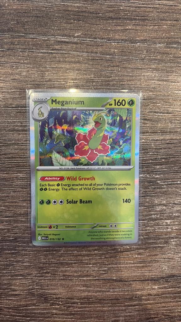 MEG Meganium 010/132 holo, Ophalen of Verzenden, Zo goed als nieuw