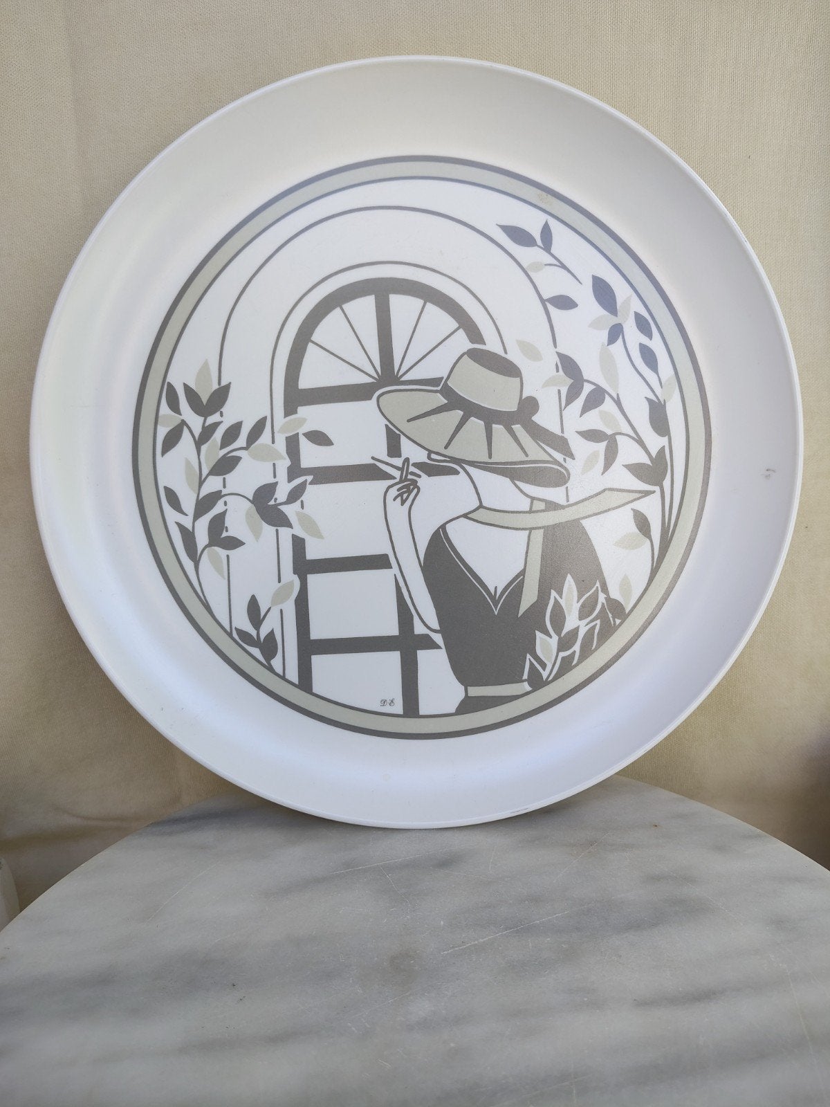 Vintage Mebel Italy serveerschaal / dienblad - 31 cm, Ophalen of Verzenden