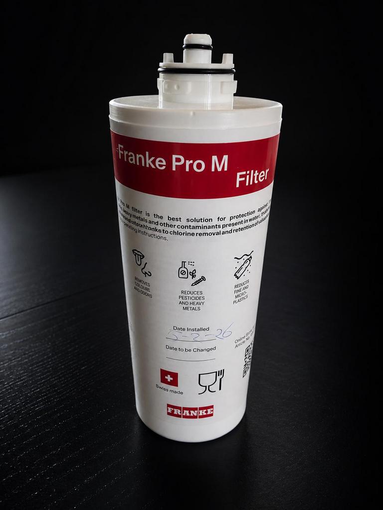 Filter Franke Pro M, Ophalen