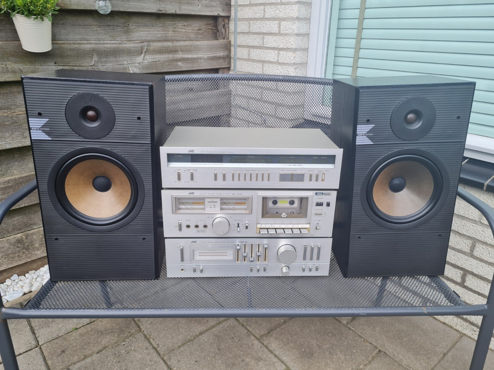 JVC Stereo Set + Kef Luidsprekers, Audio, Tv en Foto, Stereo-sets, Losse componenten, Refurbished, Ophalen, Tuner of Radio