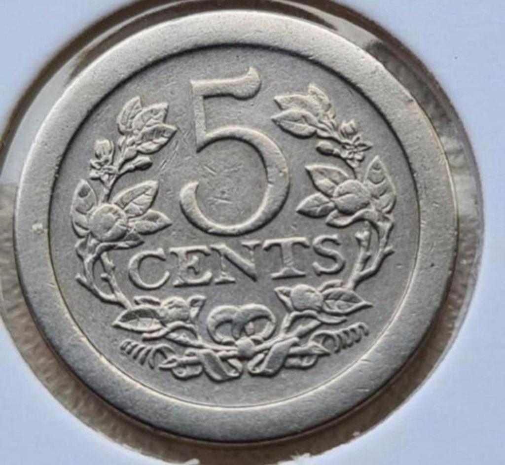 schaarsere 5 cent 1909 #2, Postzegels en Munten, Munten | Nederland, Ophalen of Verzenden, Koningin Wilhelmina, 5 cent, Losse munt