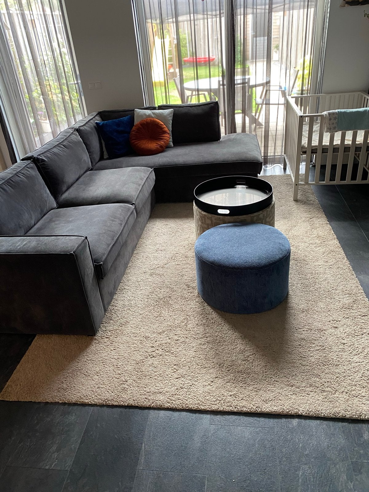 Stoense vloerkleed 200x300 - Gebruikt, Ophalen, Gebruikt, Beige, 200 cm of meer