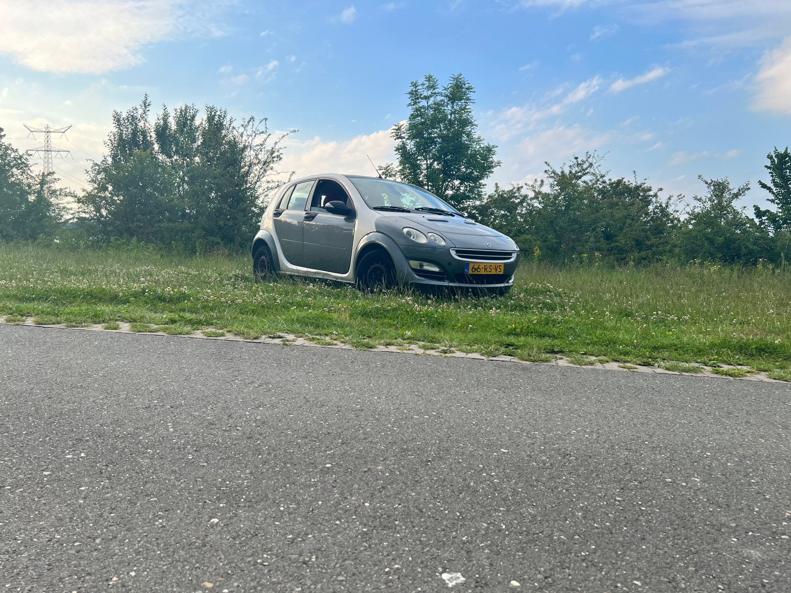 Smart ForFour 1.1 2005 Grijs, Auto's, Smart, Voorwielaandrijving, Euro 5, Stof, Origineel Nederlands