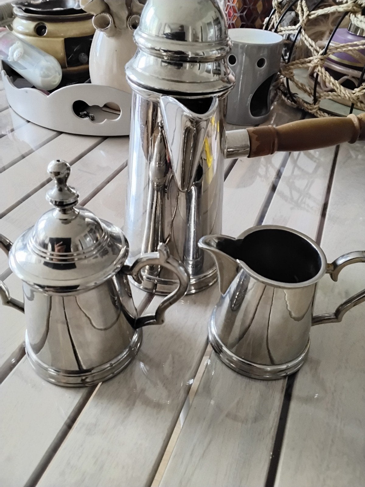 Servies zilverstad, Ophalen, Zo goed als nieuw, Overige materialen, Overige stijlen