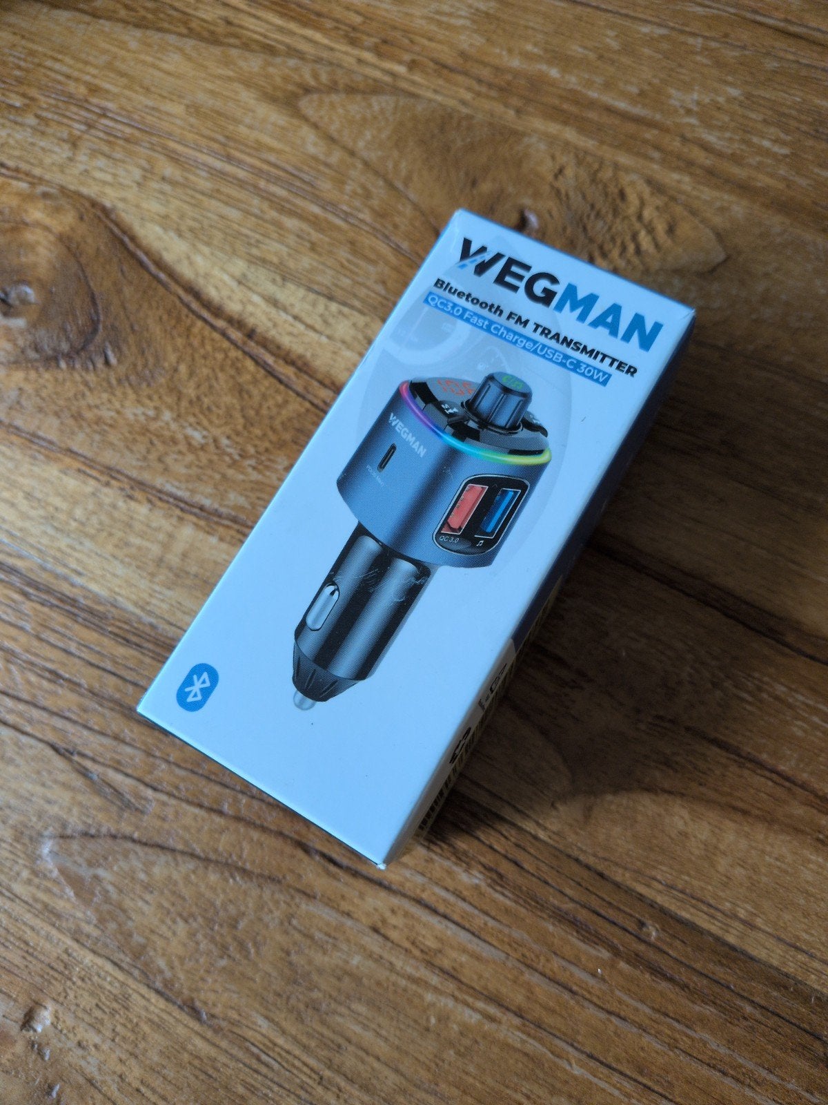 Wegman Bluetooth FM Transmitter QC3.0 Fast Charge/USB-C, Ophalen, Nieuw