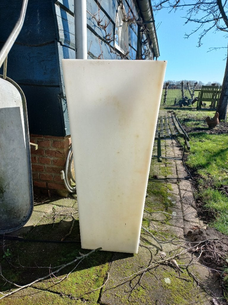 Witte moderne plantenbak, Ophalen, Overige vormen, Kunststof, 60 cm of meer