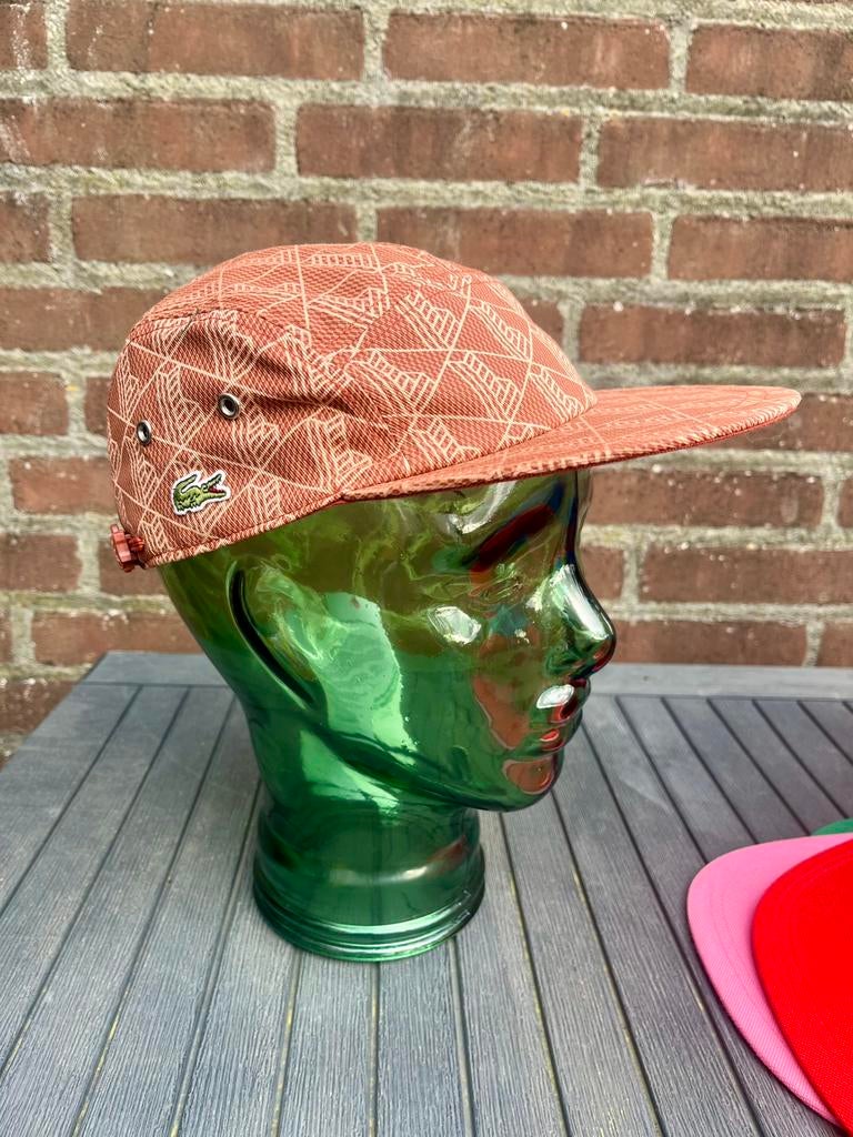 Lacoste geometric girolle large Marseille new cap hat pet, Verzenden, Nieuw, 58 of 59 cm (L, 7¼ of ⅜ inch), Pet
