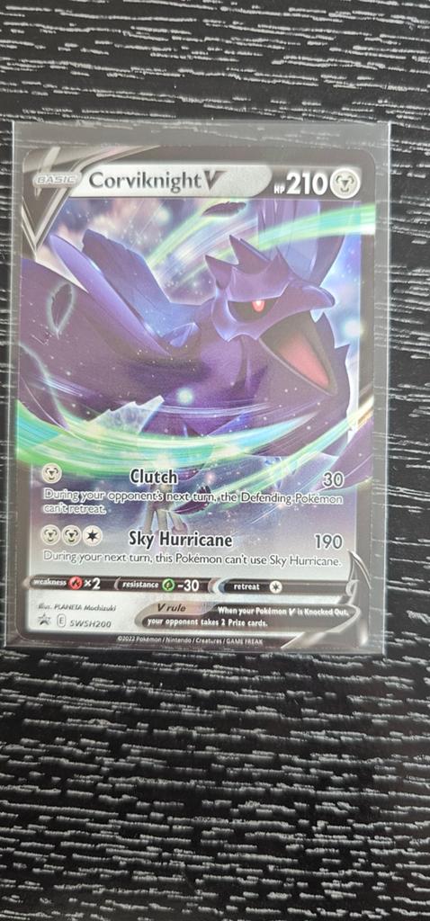 Corviknight V SWSH200 Pokémon Promo Kaart, Ophalen of Verzenden, Zo goed als nieuw, Losse kaart