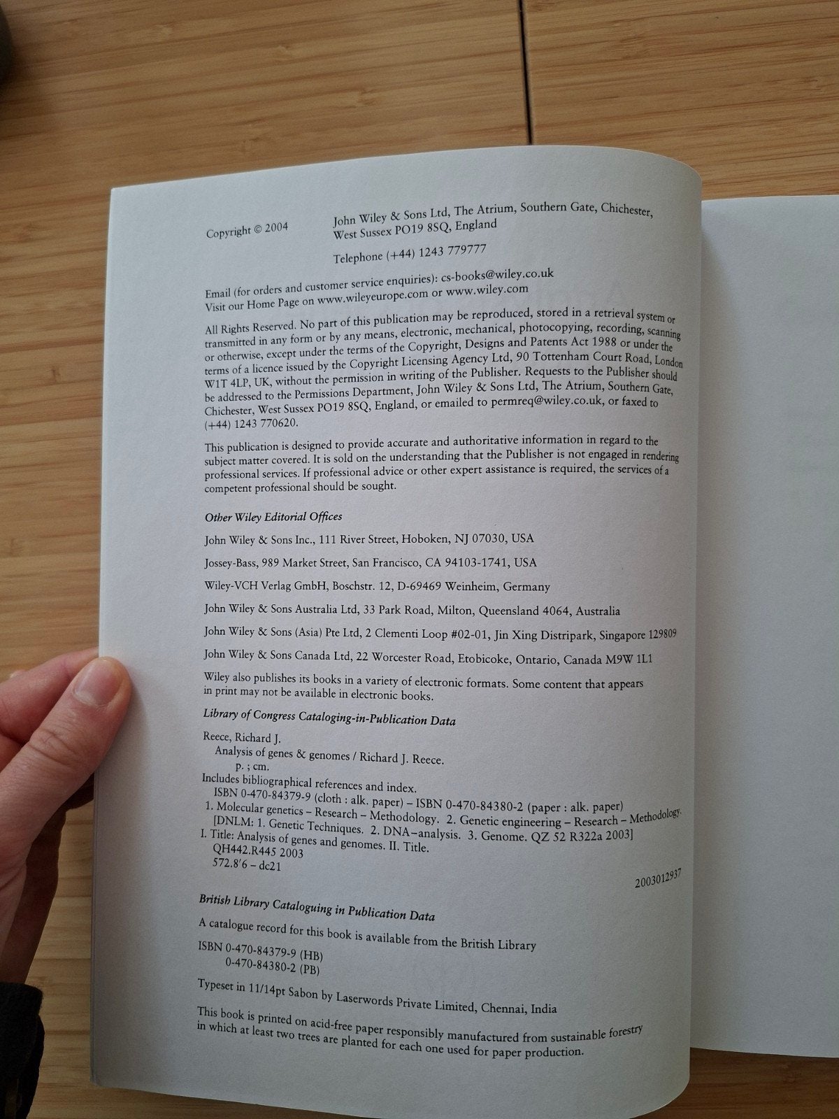 Foto 4 van Analysis of Genes and Genomes - Richard J Reece
