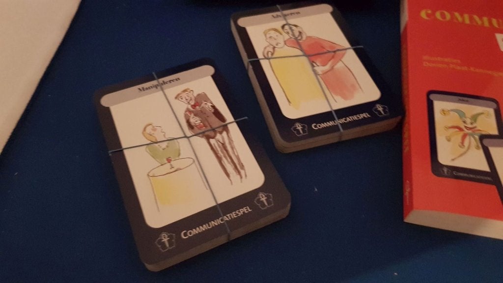 Communicatiespel, met Boek en Kaarten, Ed Nissink. 5A29, Tweedehands verkoop, Tweedehands verkoop, Gebruikt, Ophalen of Verzenden