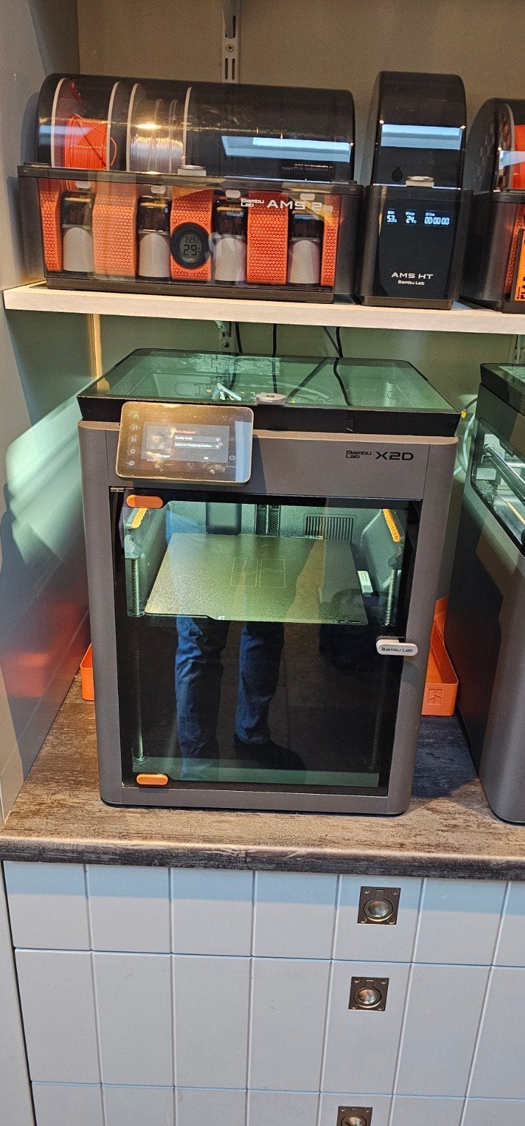 Bambu Lab X2D 3D-printer (geen AMS) - Zo goed als nieuw, Computers en Software, Ophalen of Verzenden, Zo goed als nieuw, Filament