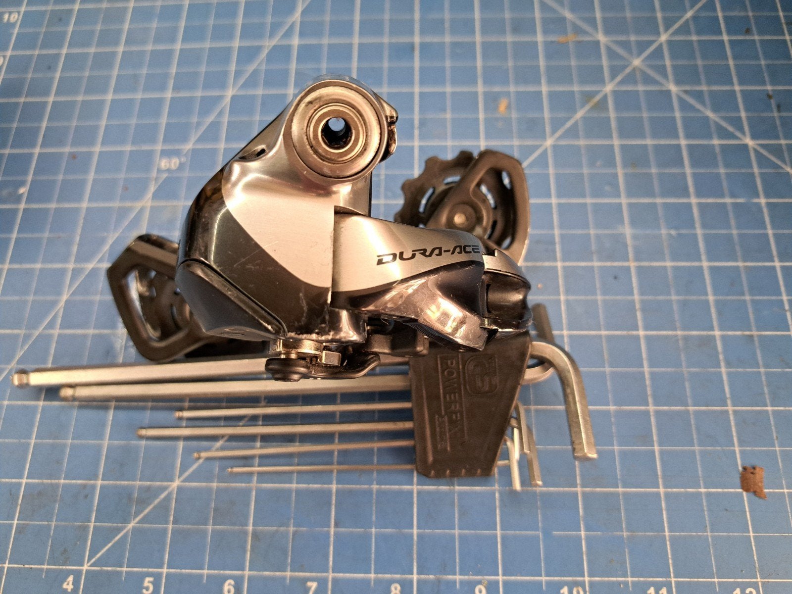Shimano Dura-Ace Di2 RD-9070 Achterderailleur, Gebruikt, Ophalen of Verzenden, Derailleur of Ketting, Aluminium