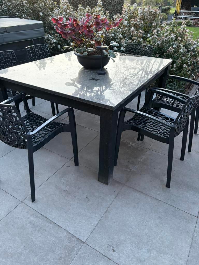 Granieten tafel- of werkbladen (totaal 6 stuks), Ophalen, Zo goed als nieuw, Overige materialen