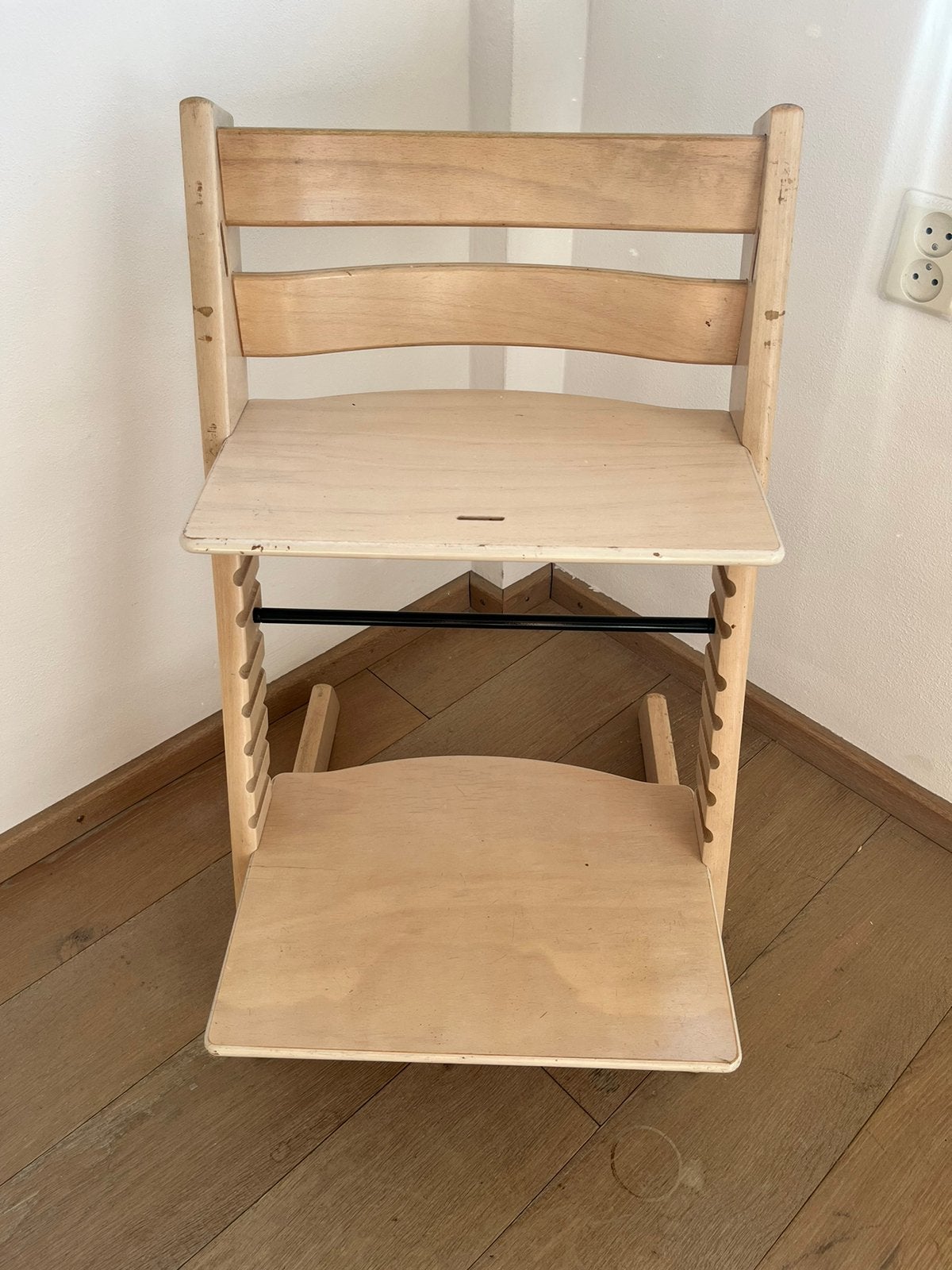 Stokke triptrap, Ophalen, Gebruikt, Meegroeistoel, Aanschuifbaar