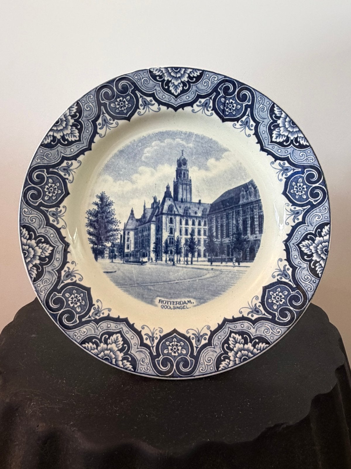 Delfts Blauw Wandbord Rotterdam Coolsingel, Ophalen of Verzenden