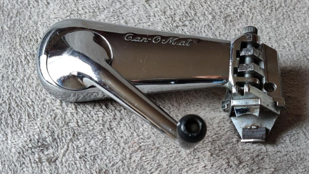 Vintage Can-O-Mat blikopener/ flessenopener /messenslijper, Ophalen of Verzenden, Gebruikt