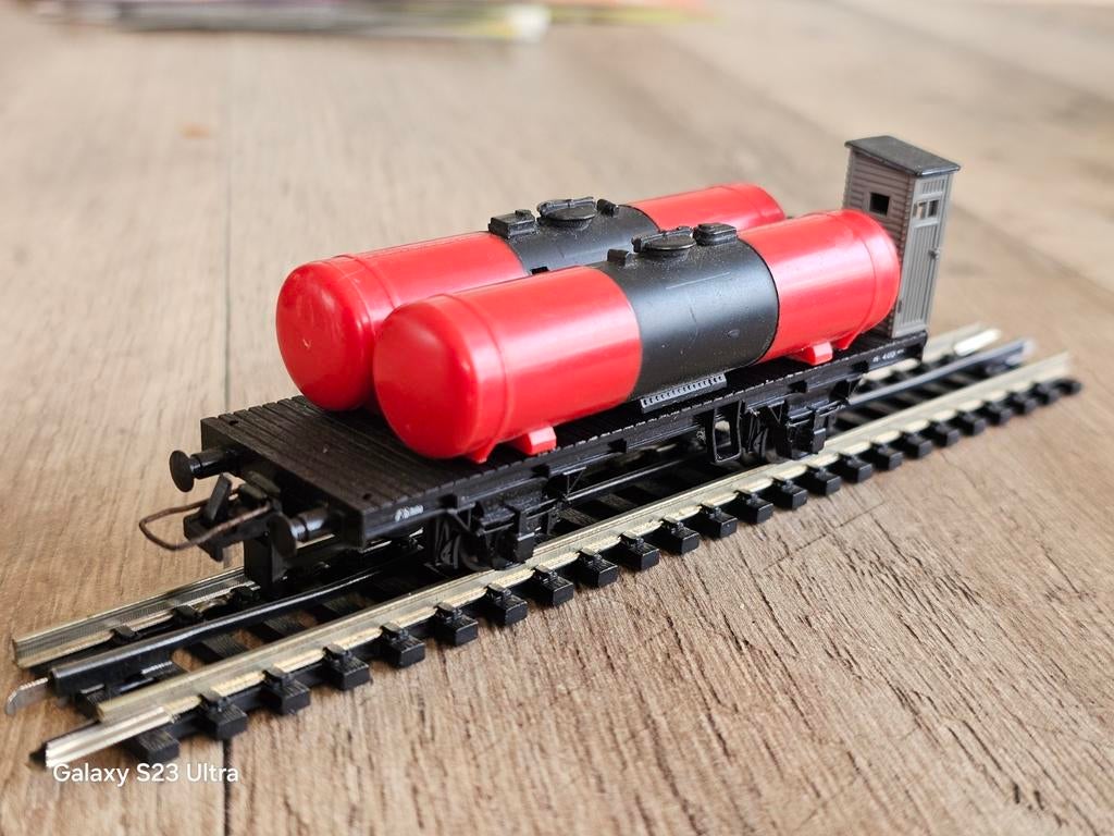 Modeltrein Ho trix-express/rivarossi ketelwagen wagon, Ophalen of Verzenden, Gelijkstroom, Wagon, Trix