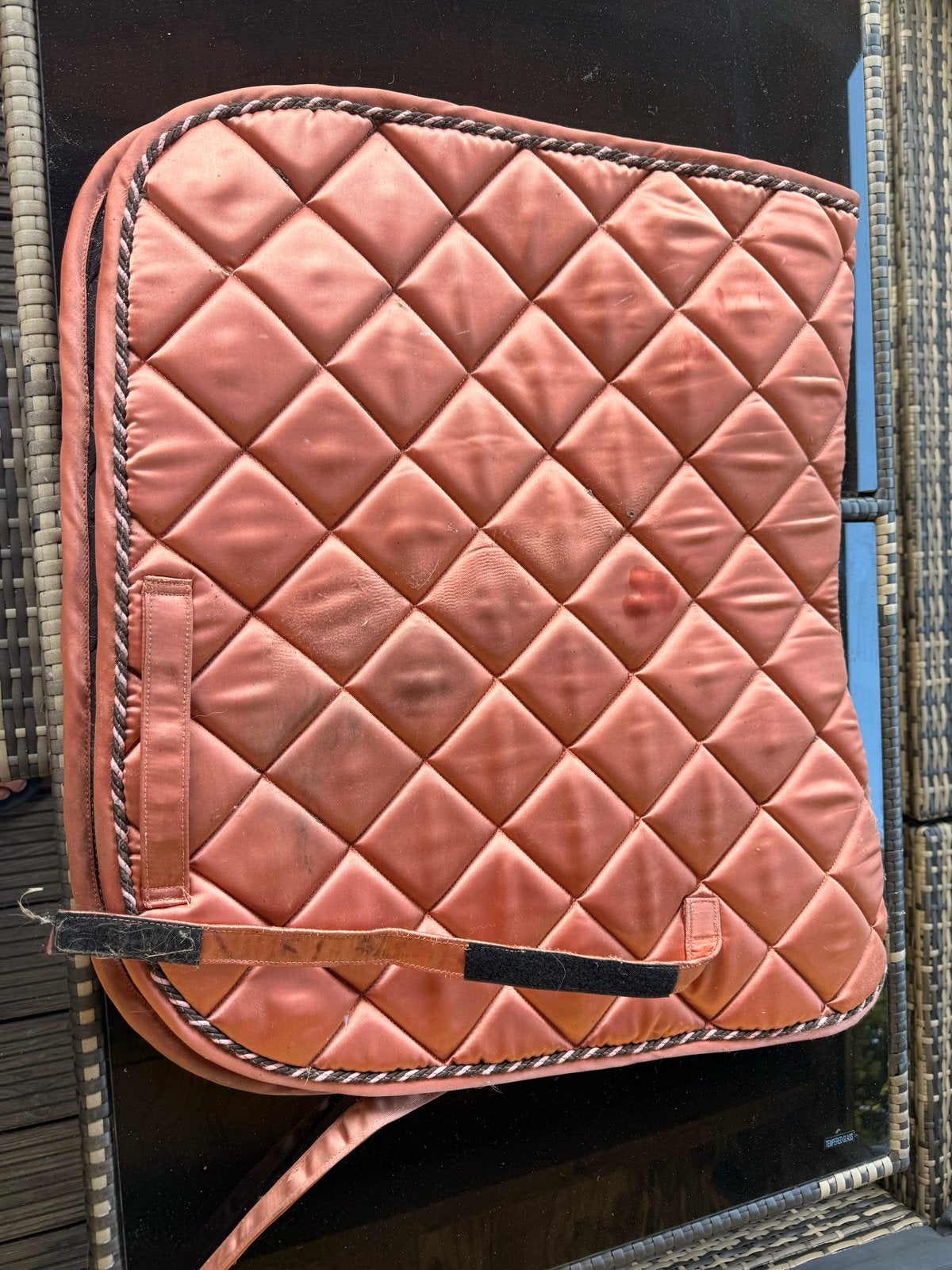 Harry’s Horse dressuurdekje zalmroze/roségoud, Dieren en Toebehoren, Ophalen, Gebruikt