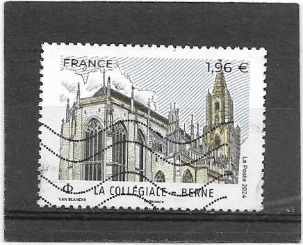 Frankrijk 2024 La Collegiale – Berne €1,96, Ophalen of Verzenden, Gestempeld