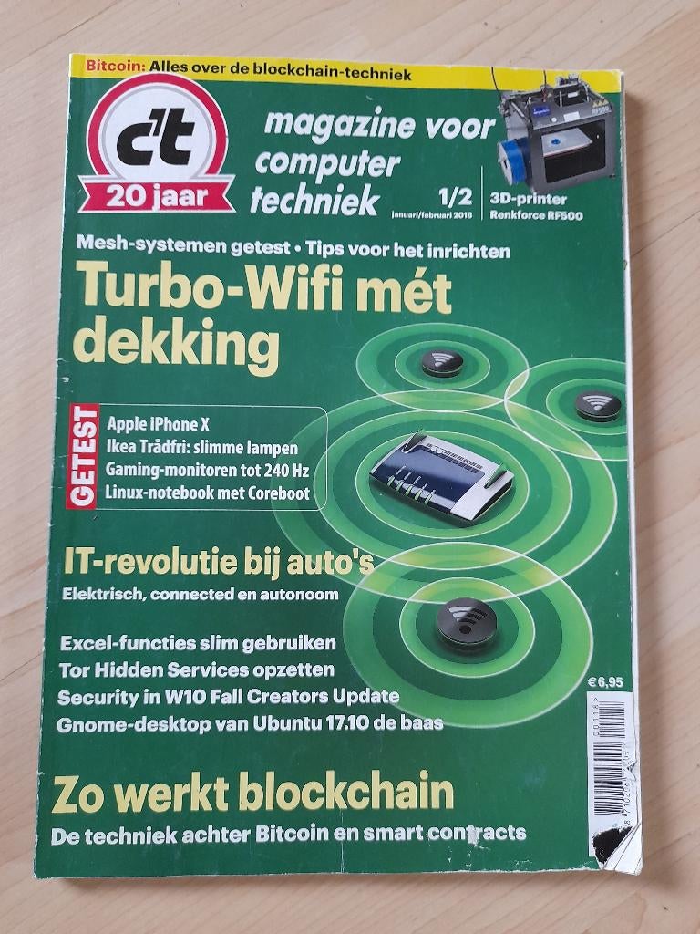 TIJDSCHRIFTEN C´T MAGAZINE VOOR COMPUTER EN TECHNIEK 2018, Boeken, Tijdschriften en Kranten, Ophalen of Verzenden, Zo goed als nieuw