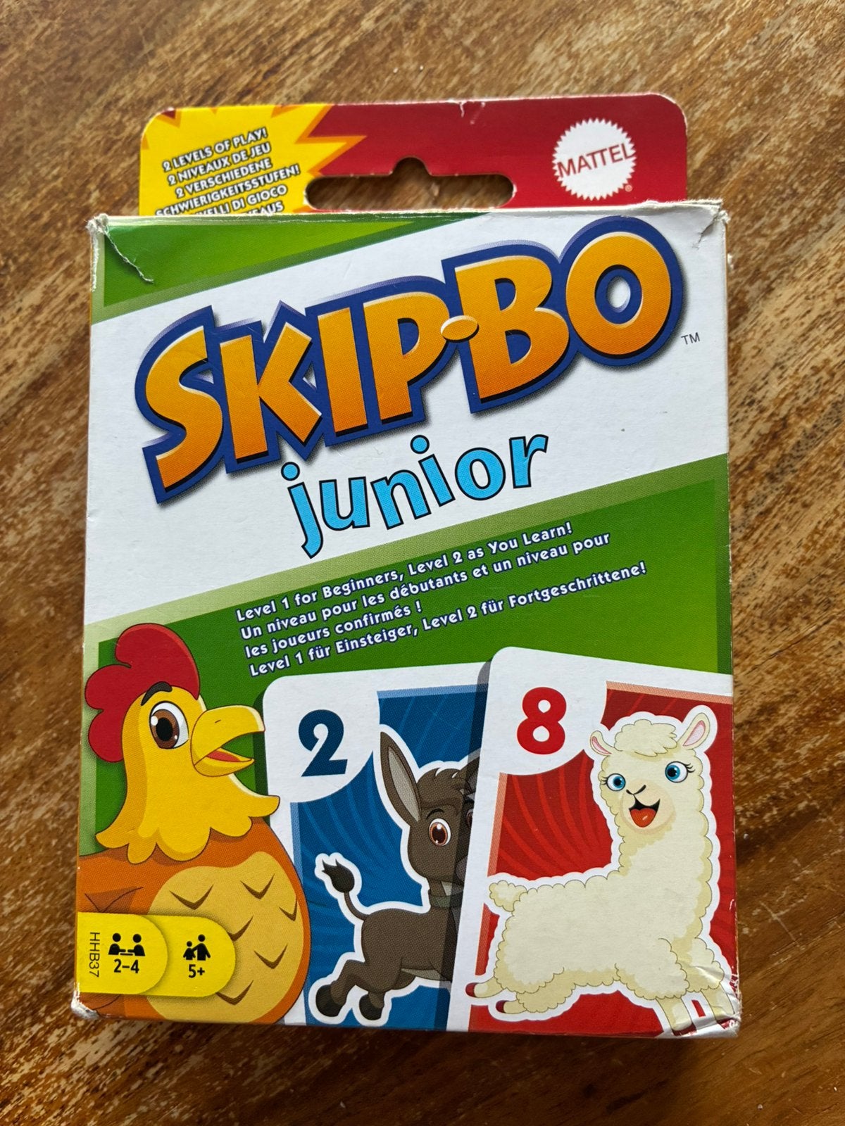 Skip-Bo junior, Een of twee spelers, Ophalen, Gebruikt