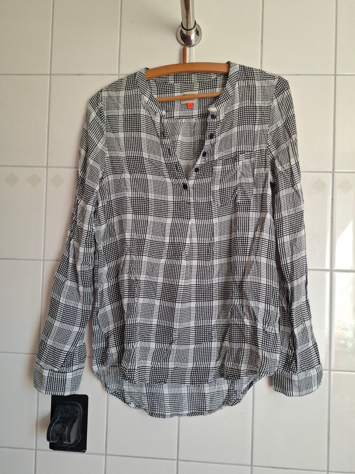 ONLY geruite blouse - Maat 36 (S), Zwart, Ophalen of Verzenden, Maat 36 (S), ONLY