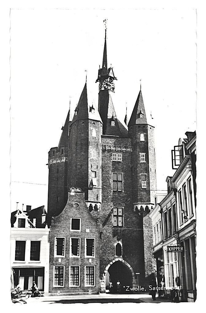 972275	Zwolle	Sassenpoort	Onbeschreven, Ophalen of Verzenden, 1940 tot 1960, Ongelopen, Overijssel