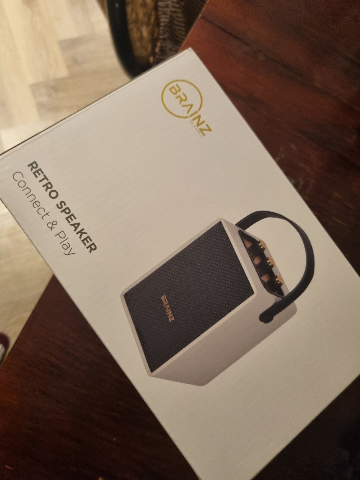 Brainz retro speaker wit, Ophalen, Nieuw, Overige merken