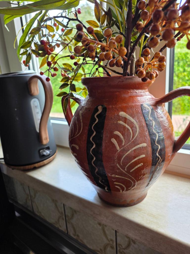 Franse brocante grespot kruik, Antiek en Kunst, Ophalen of Verzenden