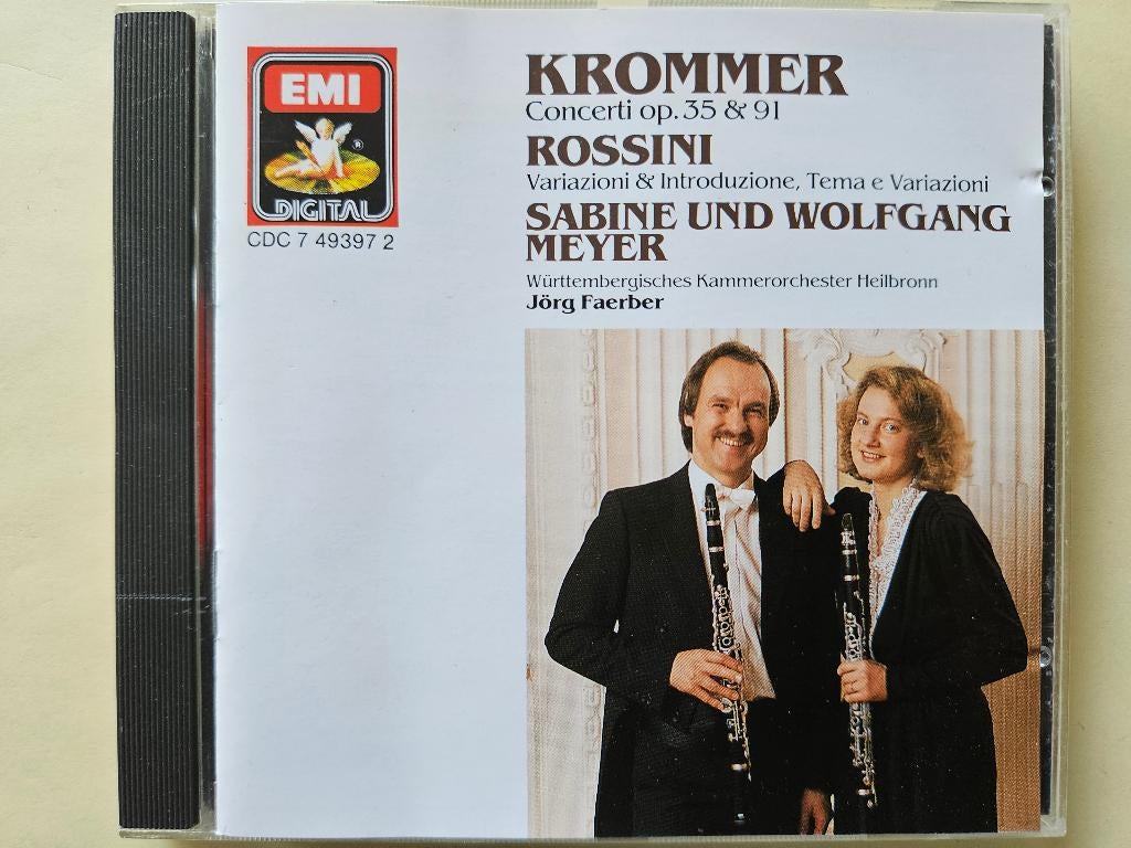 Krommer + Rossini - Op 35+91 Klarinet + orkest - Meyer, Cd's en Dvd's, Cd's | Klassiek, Zo goed als nieuw, Kamermuziek, Classicisme