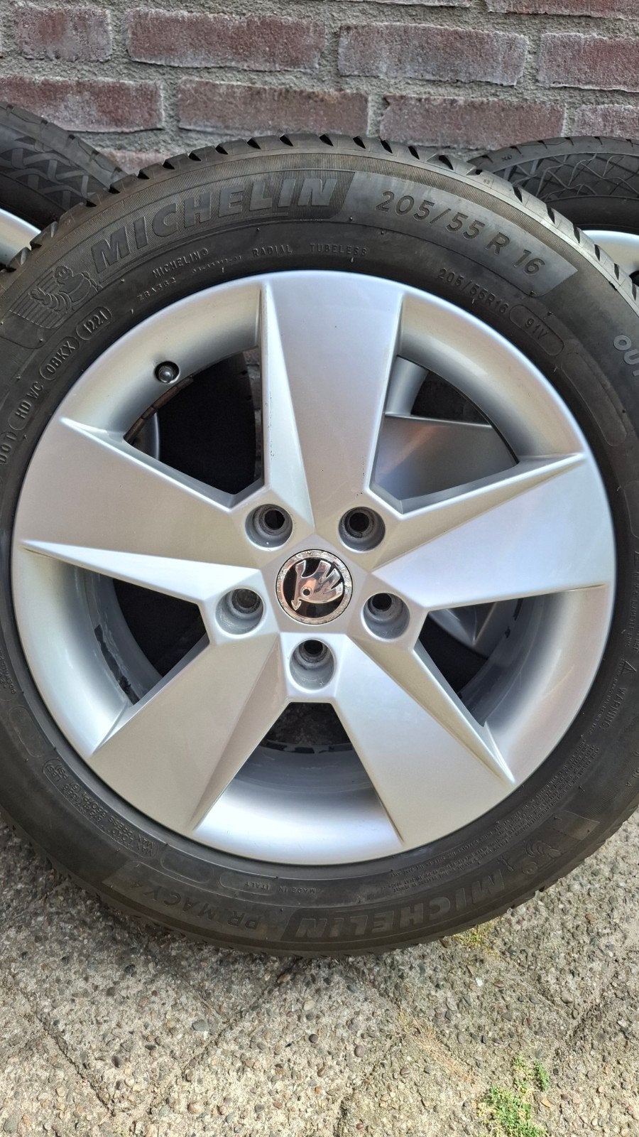 5x112 Originele Skoda Octavia zomerbanden 16 inch, Ophalen, Gebruikt