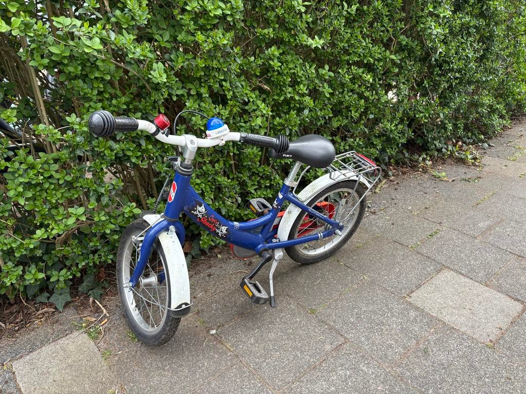 Puky kinderfiets - Captain Sharky 16 inch, Ophalen, Gebruikt, Minder dan 16 inch
