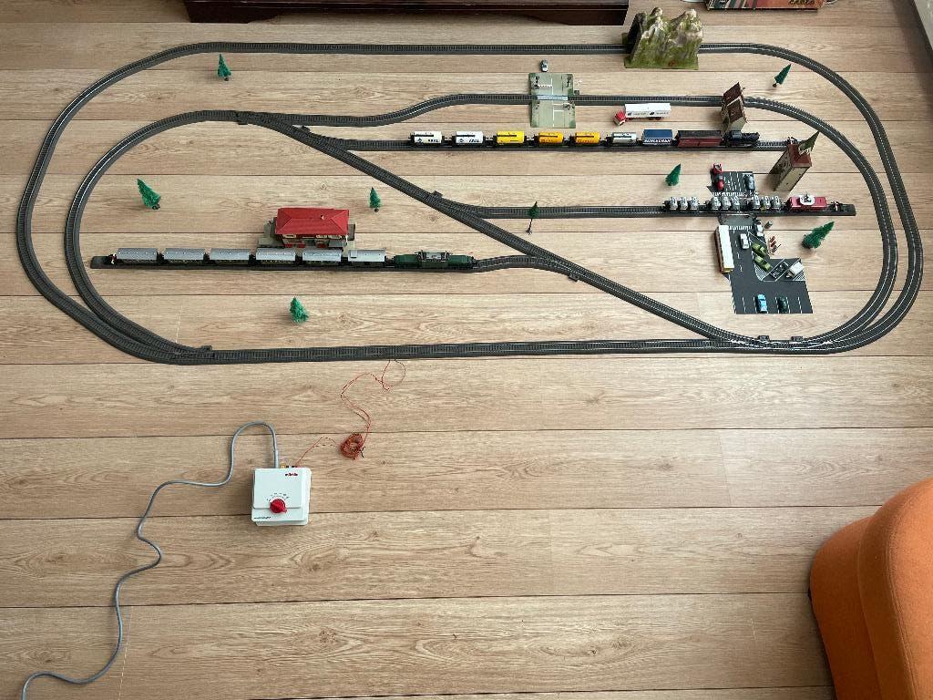 Marklin H0/h0 treinbaan/treinset te koop! (analoog)., Wisselstroom, Treinset, Ophalen of Verzenden, Zo goed als nieuw