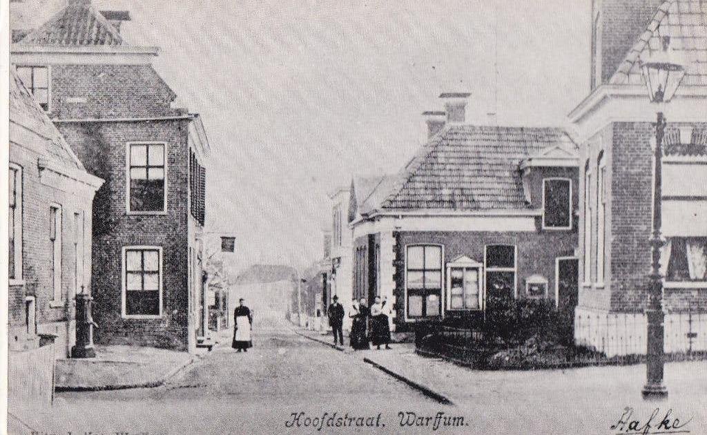 warffum hoofdstraat   repr naar oude kaart, Verzamelen, Ophalen of Verzenden, Voor 1920, Noord-Brabant