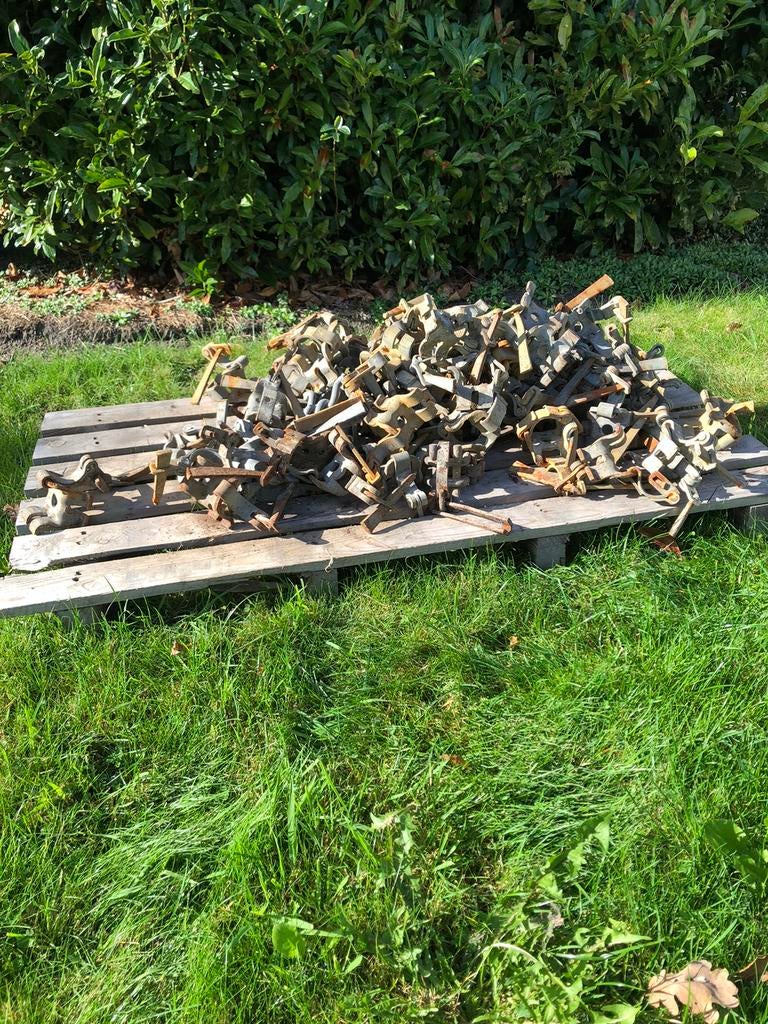 Steigerkoppelingen kruiskoppelingen, Doe-het-zelf en Verbouw, Ophalen of Verzenden, Gebruikt, Gevelsteiger, Minder dan 2 meter