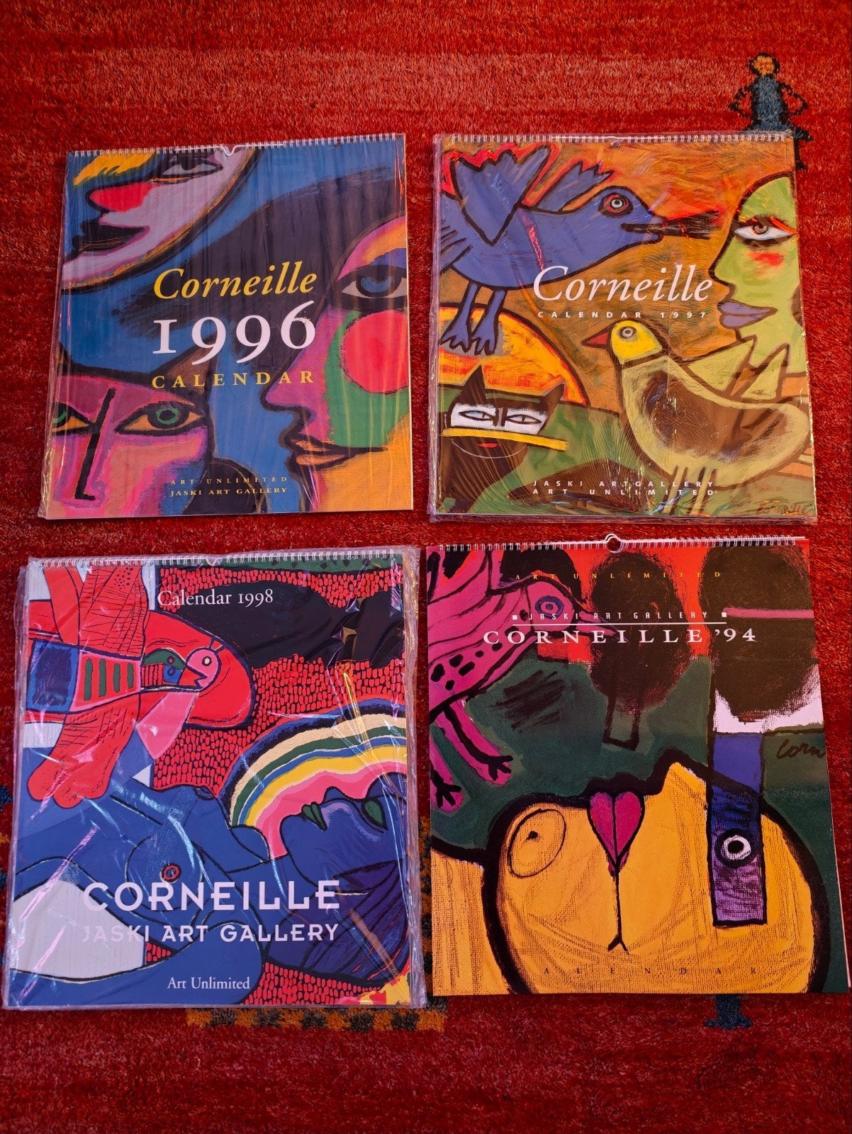 Corneille jaarkalenders 1994, 1996,1997 en 1998 puntgaaf, Verzenden