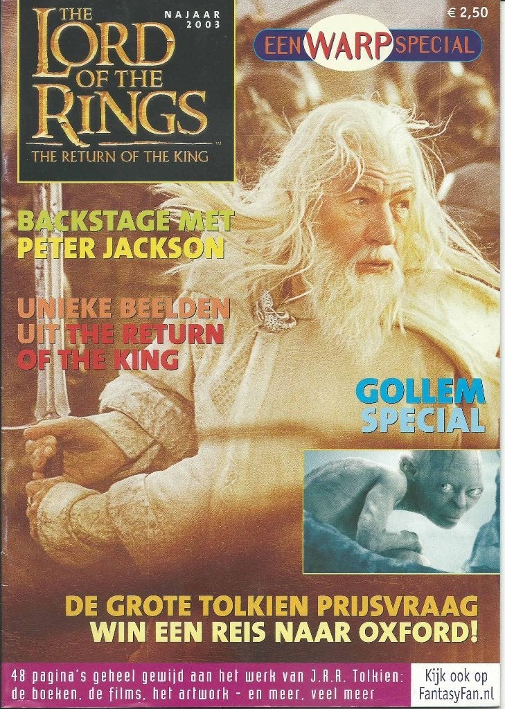 WARP-special Lord of the Rings, Ophalen of Verzenden, Zo goed als nieuw, Boek of Poster