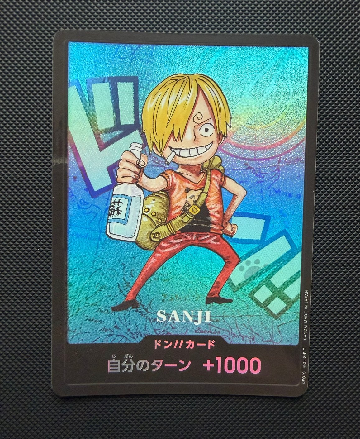 One Piece Card Game - Sanji DON!! Kaart - Kumamoto, Ophalen of Verzenden, Zo goed als nieuw, Losse kaart, Foil