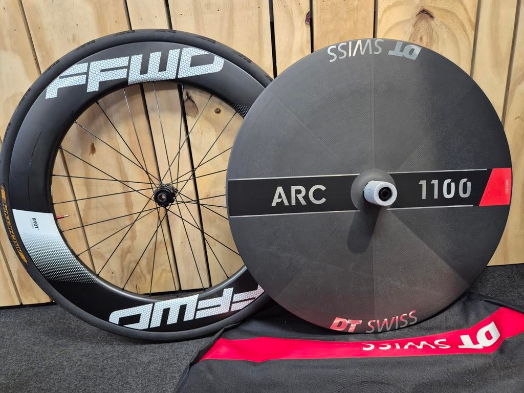 Nieuwe set tijdritwielen, Fietsen en Brommers, Fietsonderdelen, Carbon, Ophalen of Verzenden