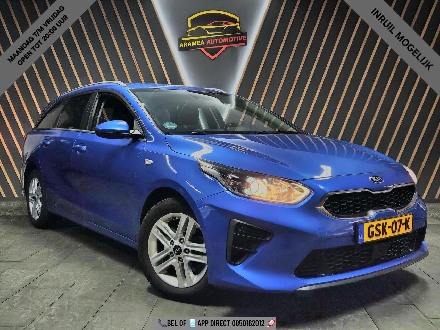 Kia cee'd SW 1.0t|Stuur&Stoelverwarming|Carplay|Camera|Lane, Auto's, Voorwielaandrijving, Gebruikt, Euro 6, Blauw