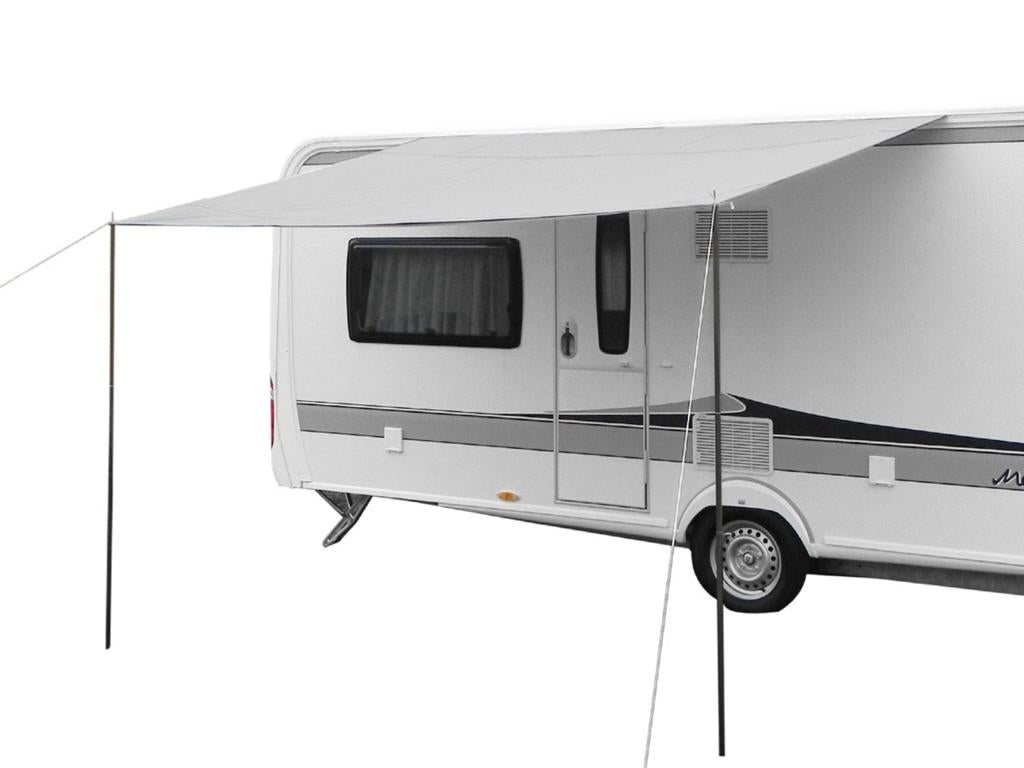 Caravan luifel 400x 240, met stokken, Caravans en Kamperen, Ophalen