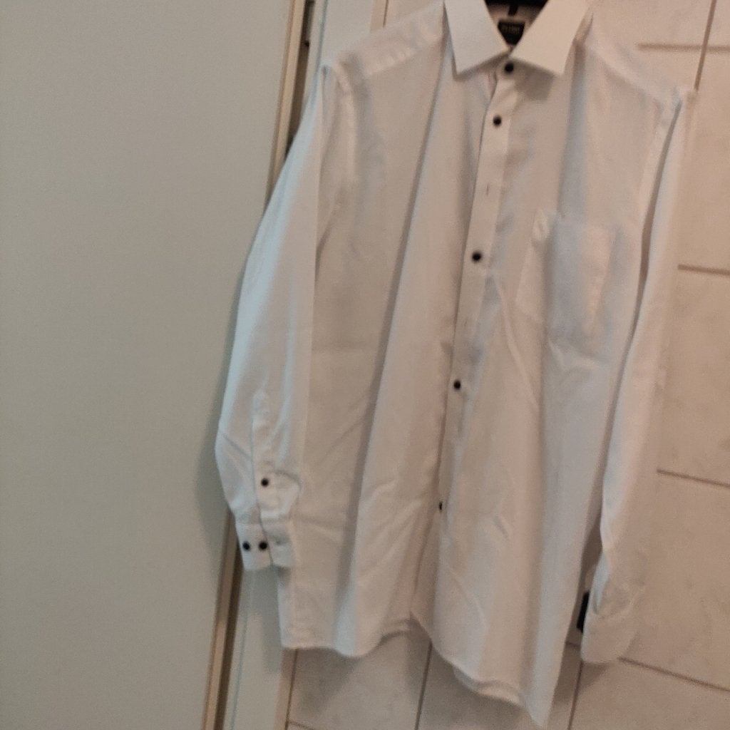 Heren overhemd, Kleding | Heren, Verzenden, Wit, Zo goed als nieuw, Olymp