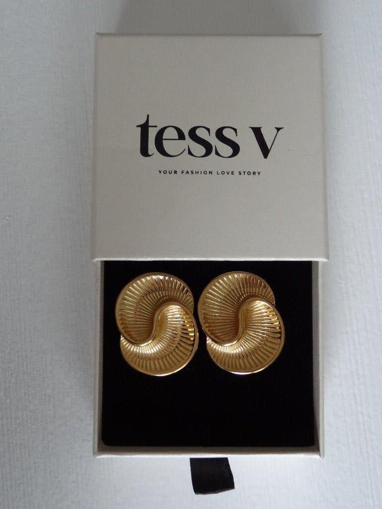 NIEUW! Tess V Oorbellen Trendy Statement Oorbellen >Snelle V, Overige materialen, Nieuw, Ophalen of Verzenden, Knopjes of Stekers