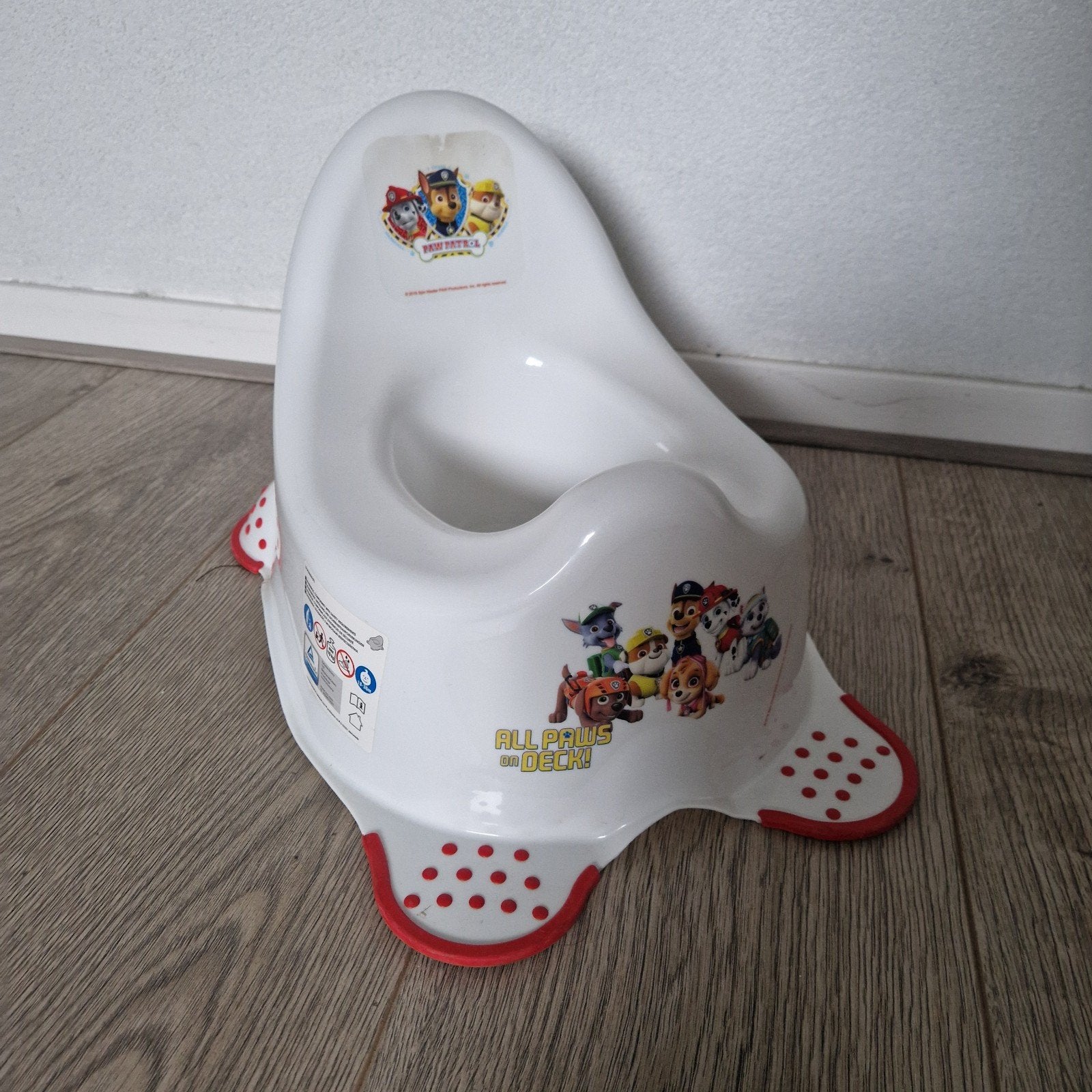 Paw Patrol potje, Ophalen, Gebruikt