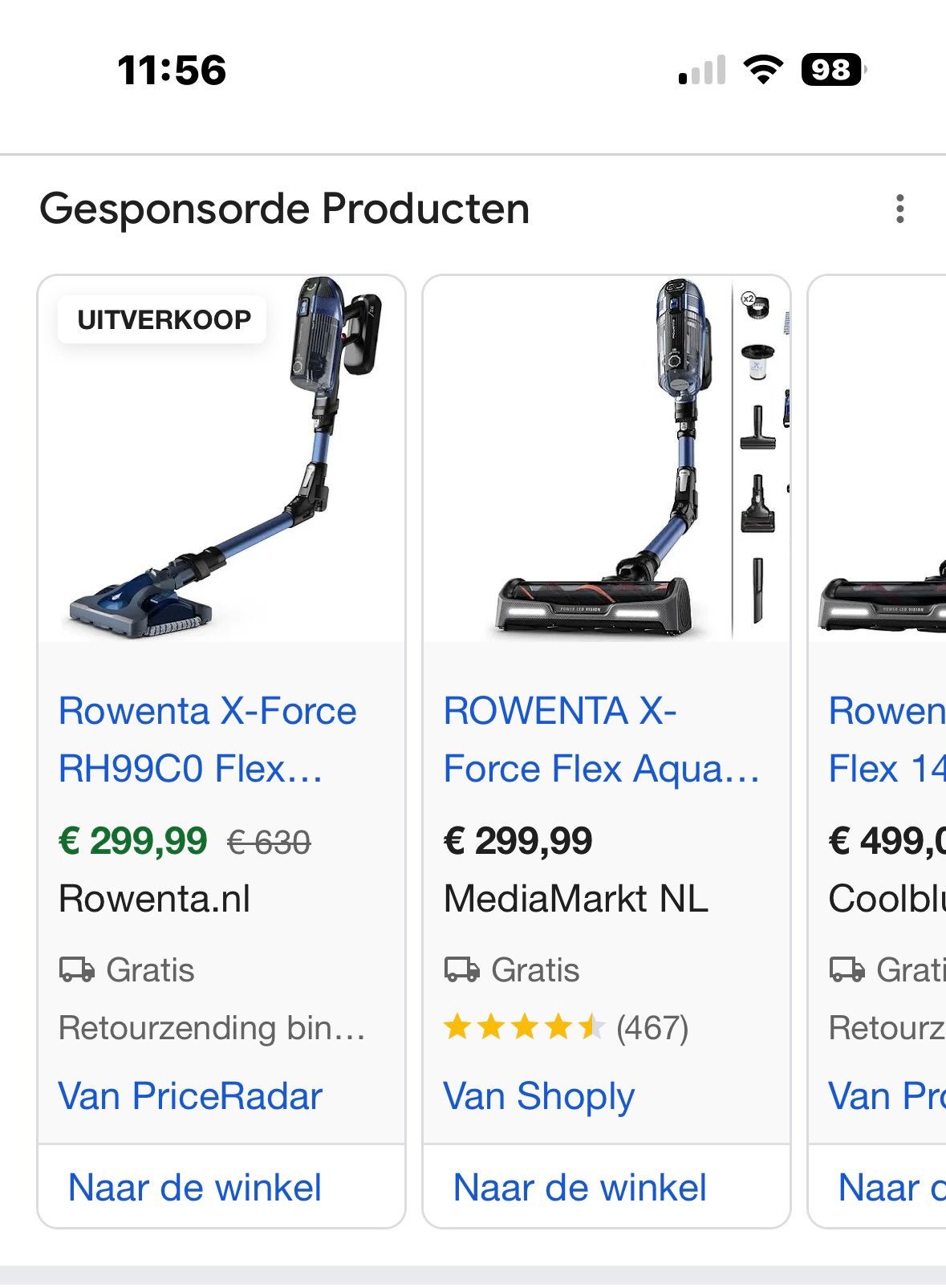 Rowenta x force flex aqua 14.60 NIEUW!! AMSTERDAM, Witgoed en Apparatuur, Stofzuigers, Nieuw, Dweilfunctie, Minder dan 1200 watt