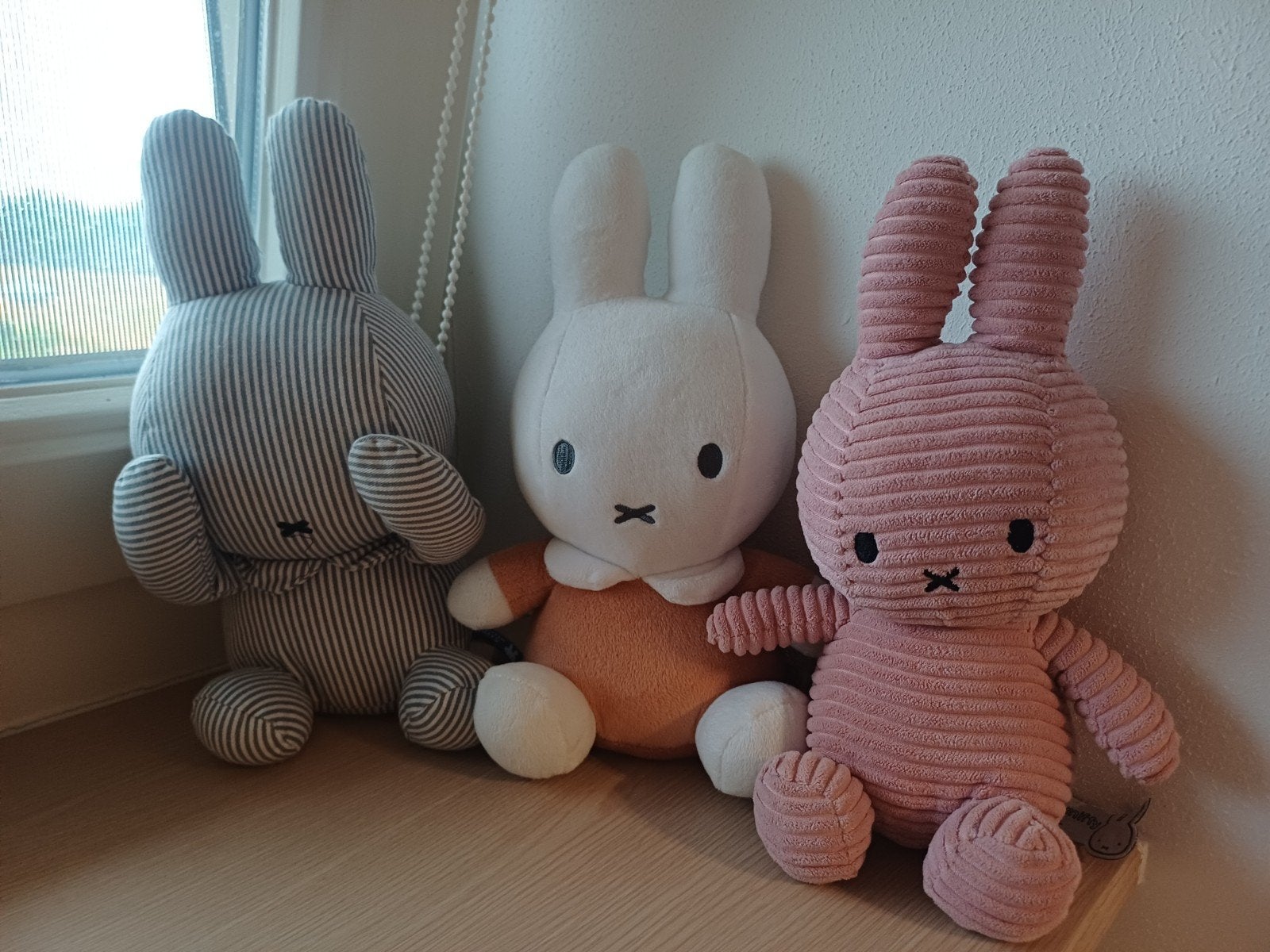 Set van 3 Nijntje knuffels - Diverse kleuren en maten, Gebruikt, Overige merken, Grijs, Konijn