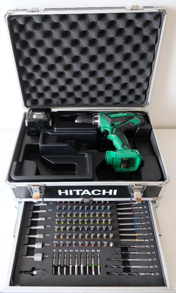 Hitachi DS18DJL WC Accu Schroefmachine & Accessoires & Accu, Gebruikt, Variabele snelheid, Ophalen of Verzenden, Boor- en Schroefmachine