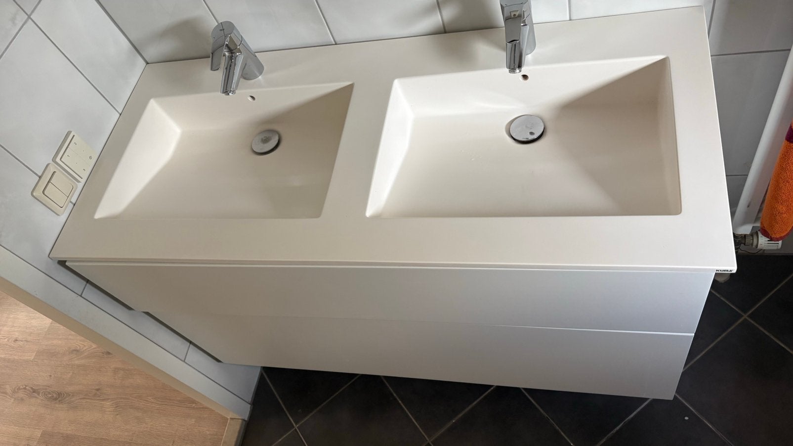 Badkamer meubel 125x54, Ophalen, Zo goed als nieuw, Minder dan 100 cm, Wasbak of Wastafel