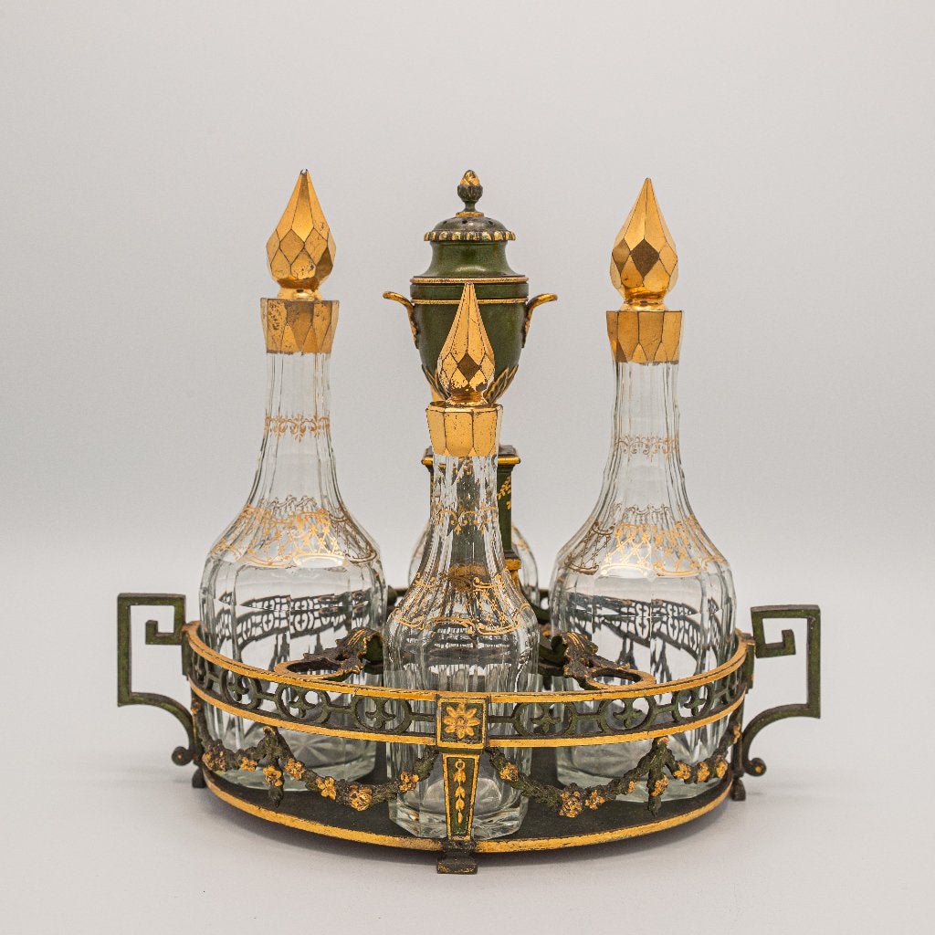 18e eeuws Hollands olie en azijn stel, cruet set, circa 1795, Ophalen of Verzenden